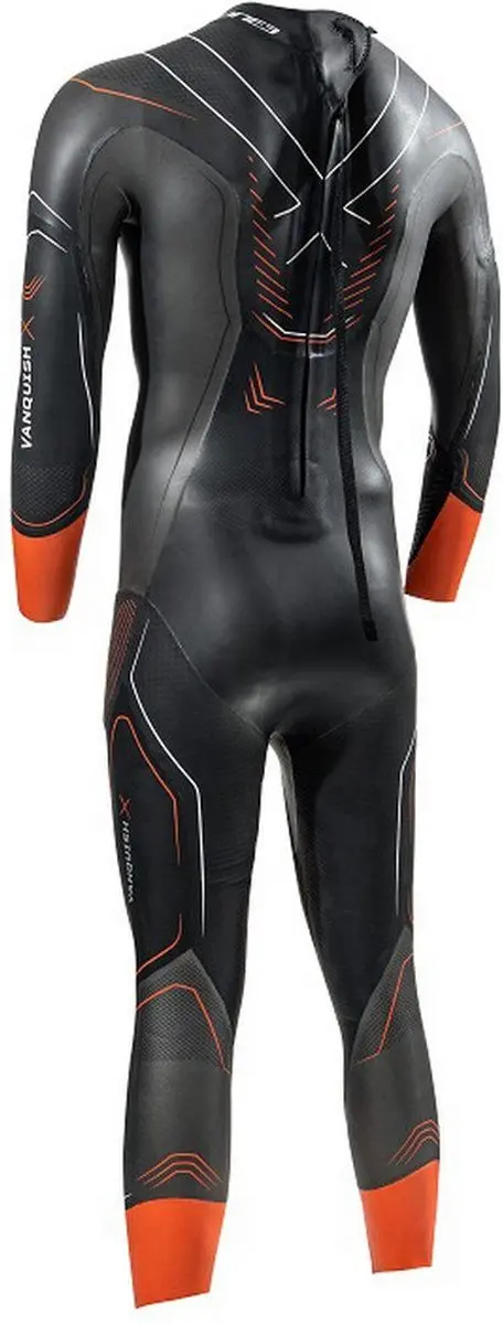 Zone3 Vanquish-X 5mm Triathlon Wetsuit - Heren L - Zwart/Oranje - afbeelding 2 van 6