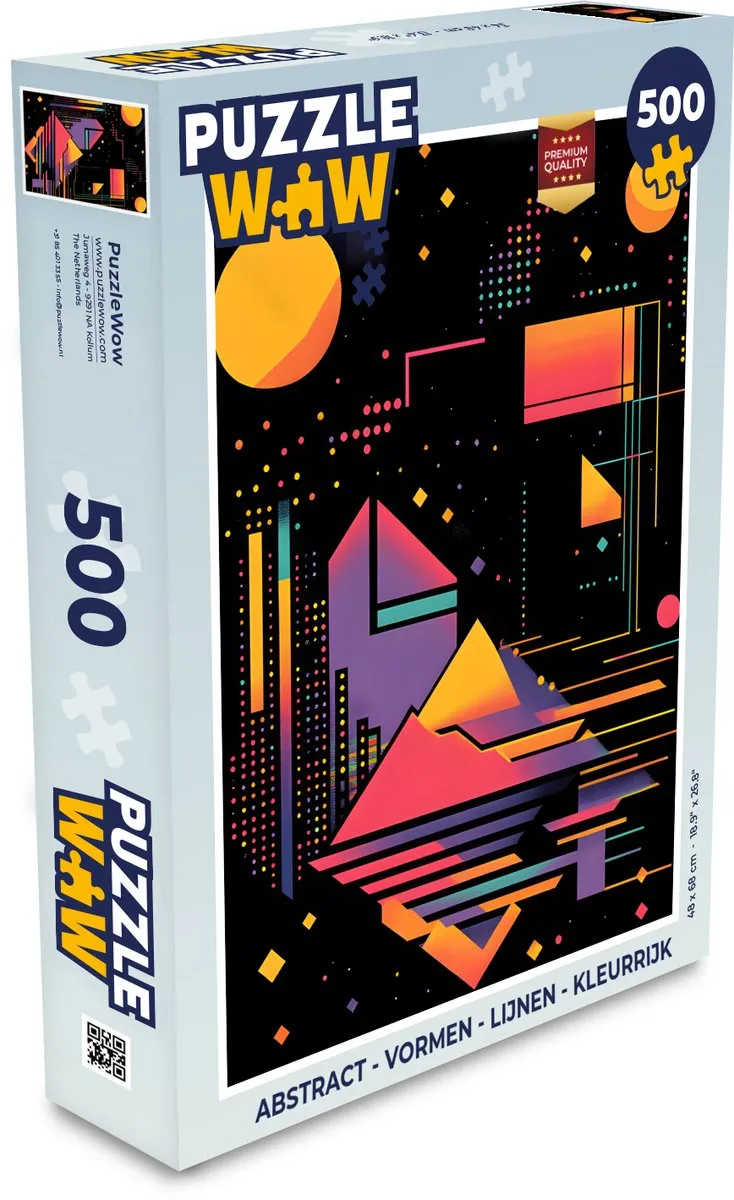 PuzzleWow Abstract Legpuzzel 500 Stuks