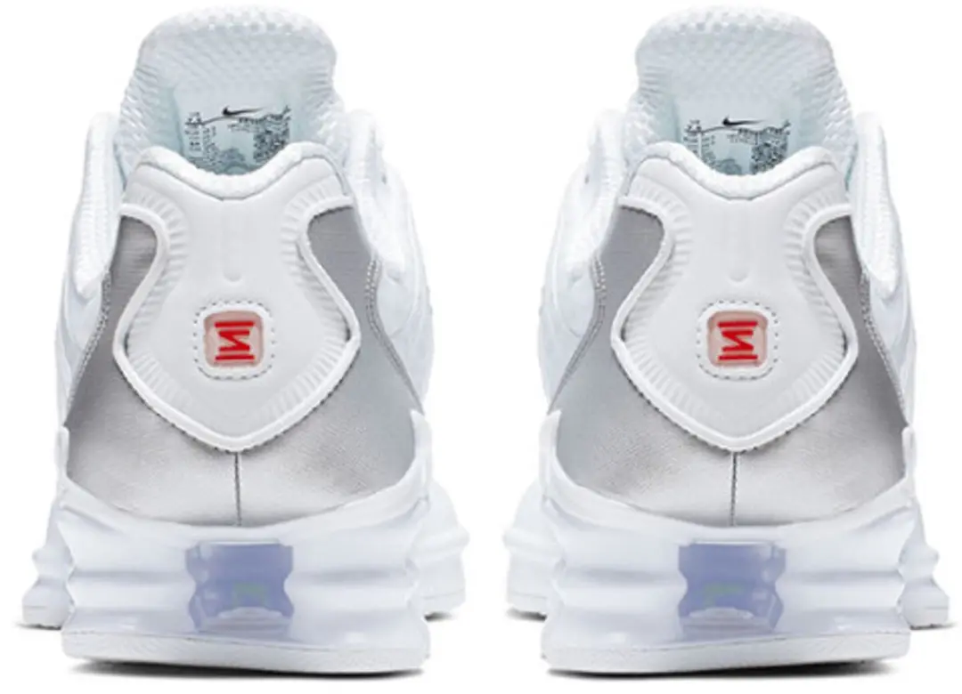 Nike Shox TL W AR3566-100 Dames Sneakers - Maat 45 - Wit/Zilver - afbeelding 6 van 6