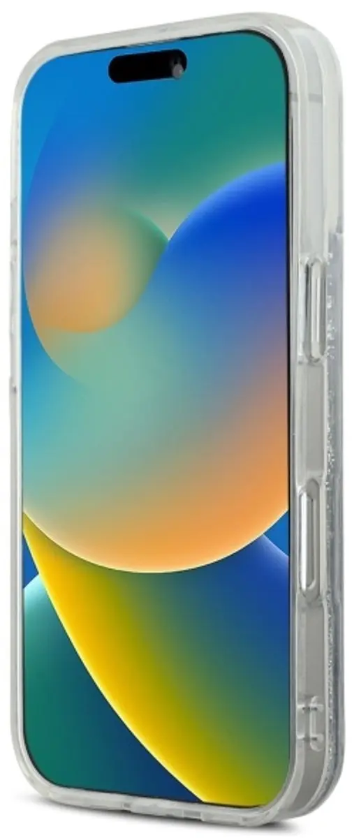 Karl Lagerfeld Liquid Glitter MagSafe iPhone 16 Plus Hoesje - Doorzichtig - afbeelding 4 van 6