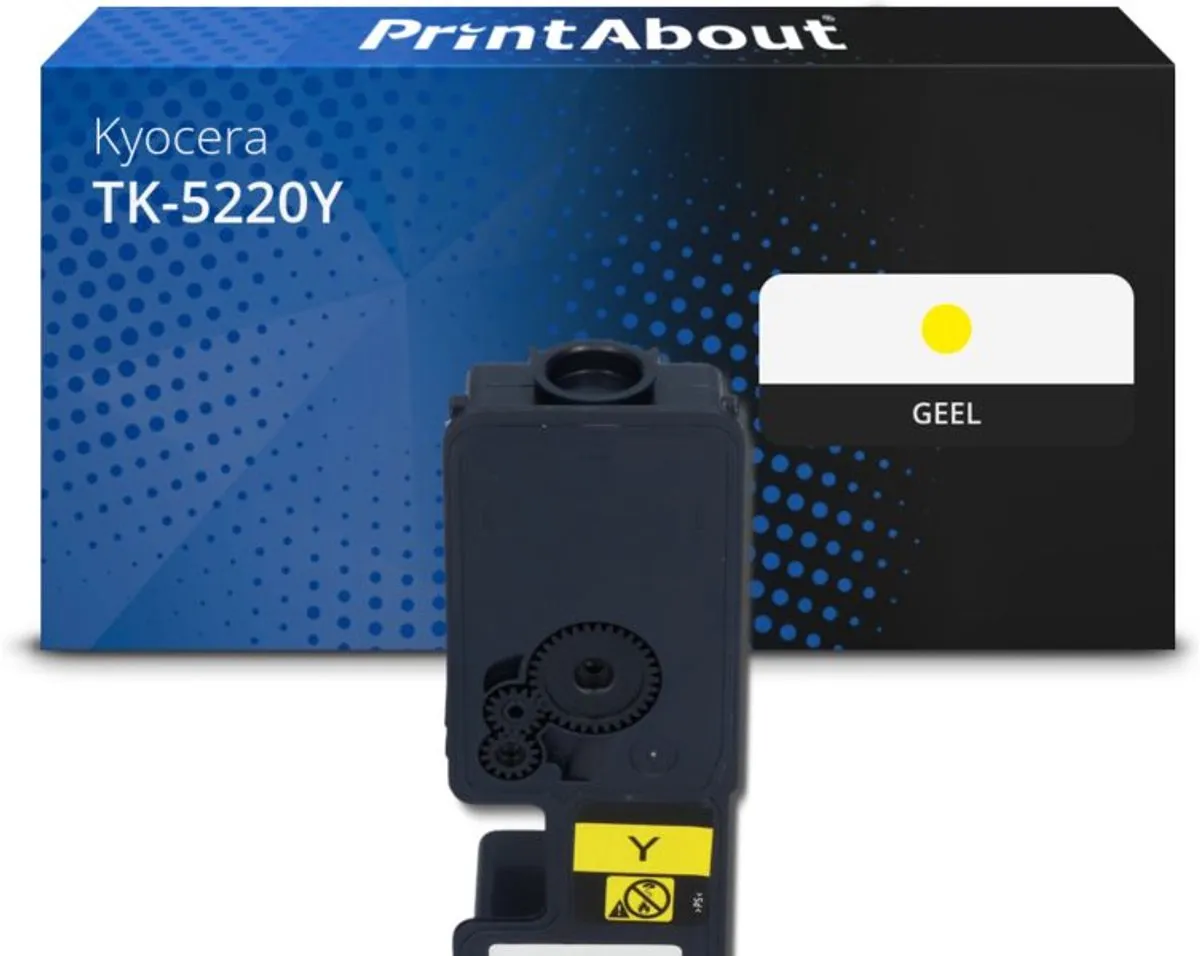PrintAbout Kyocera TK-5220Y Toner Geel - 1.200 Pagina's