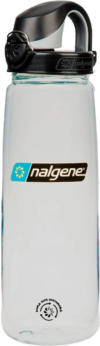 Nalgene OTF N5565-3324 Drinkfles 650ml - Clear/Black Cap - afbeelding 3 van 3