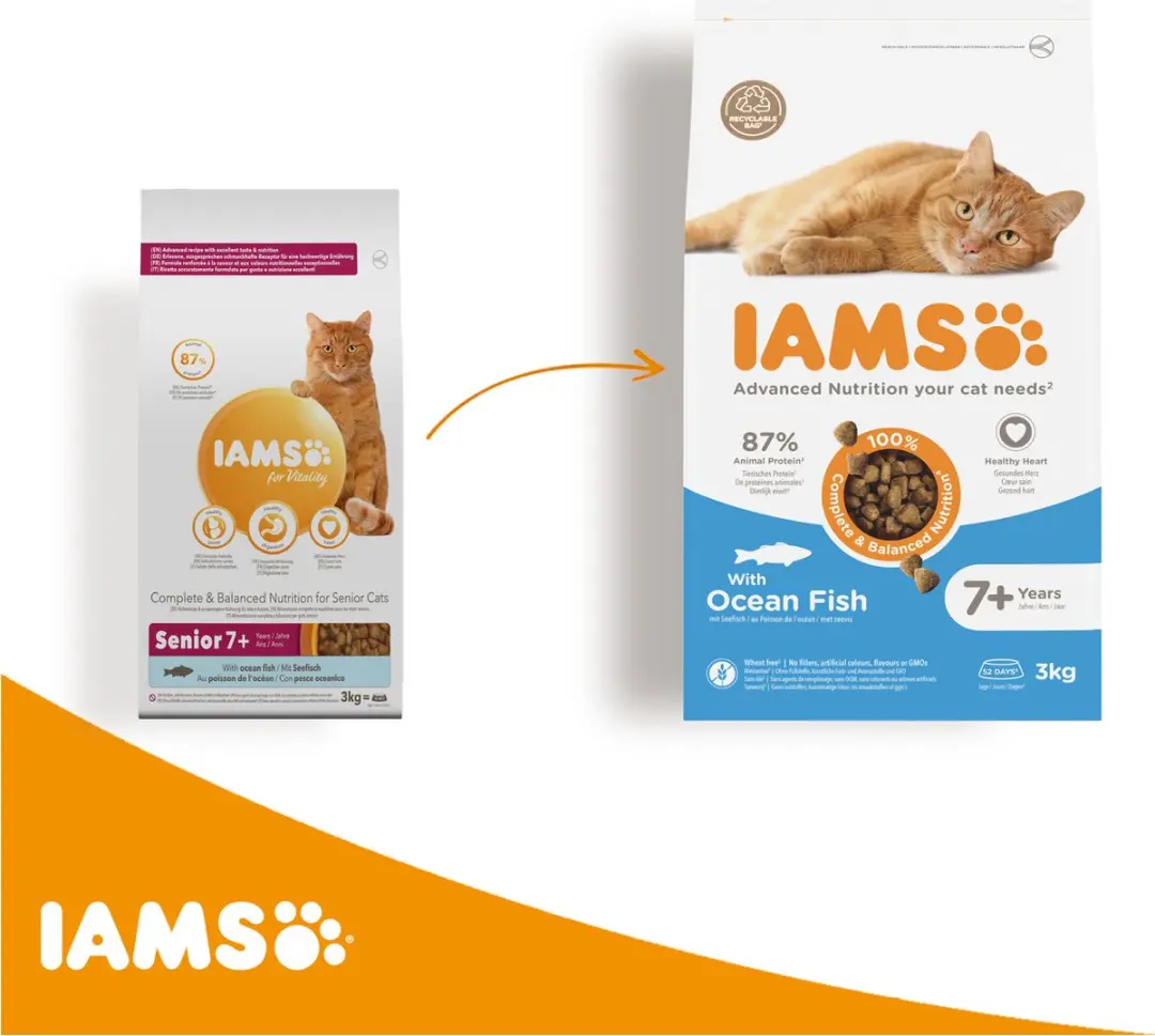 Iams Cat Senior Zeevis - 3kg