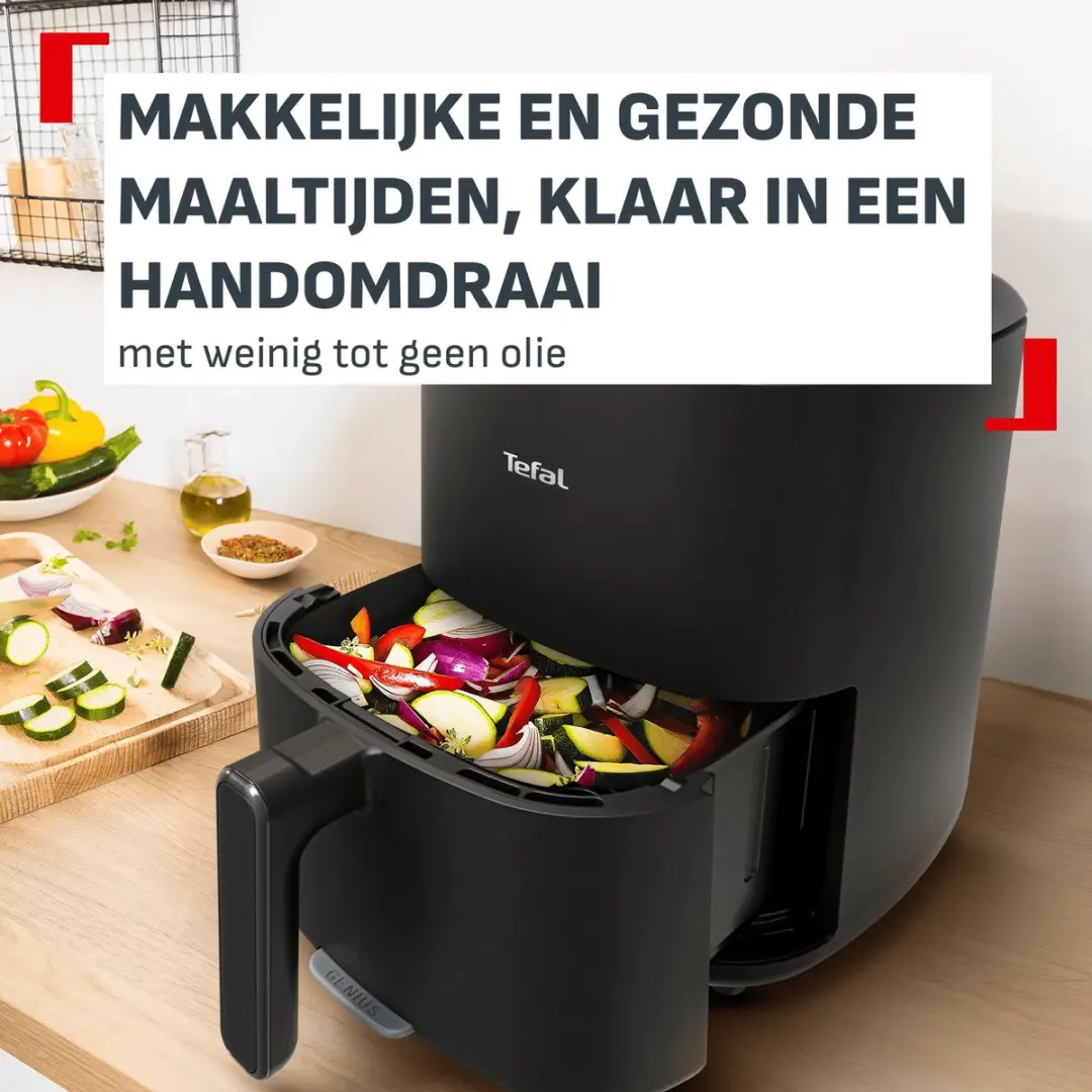 Tefal Easy Fry Max Genius EY2468 Airfryer 5L - 10 Programma's - Zwart - afbeelding 3 van 6