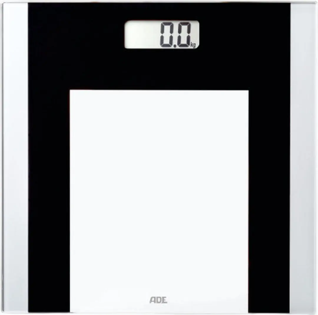 Ade Personenweegschaal Digitaal Ylvie 30 Cm Glas Zwart/wit