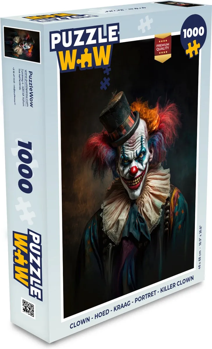 PuzzleWow Killer Clown Legpuzzel 1000 Stuks