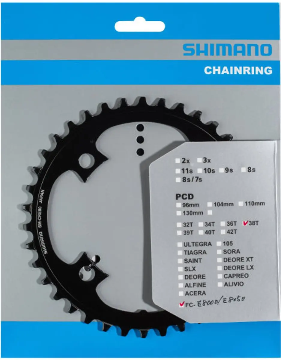Shimano Steps SM-CRE80 Kettingblad 38T - 11-speed - Zwart - afbeelding 2 van 6