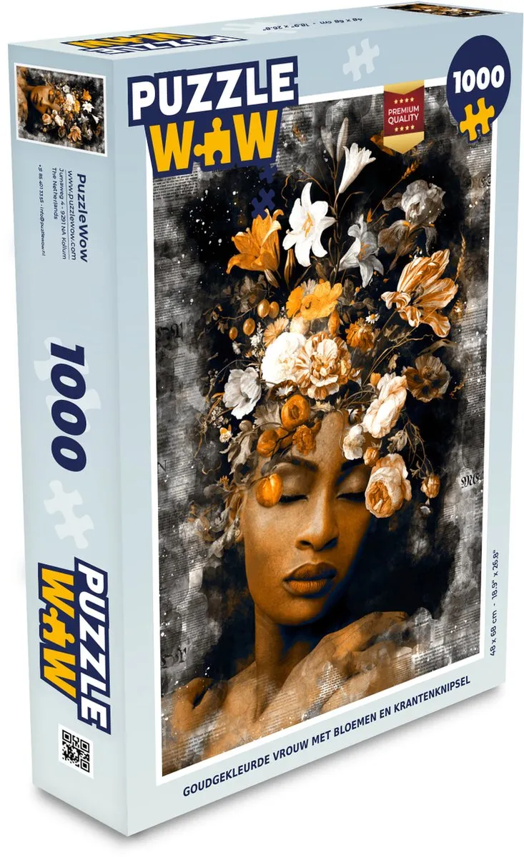 PuzzleWow Bloemen Legpuzzel 1000 Stuks - Multicolor
