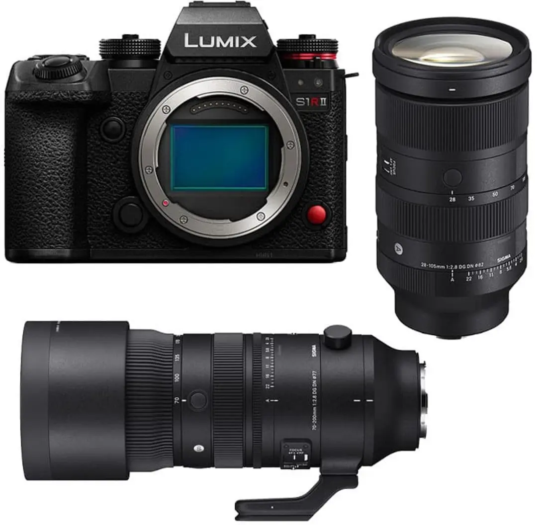 PANASONIC Lumix S1R II + Sigma 24-70mm f/2.8 DG DN II Art Objektiv + Sigma 70-20