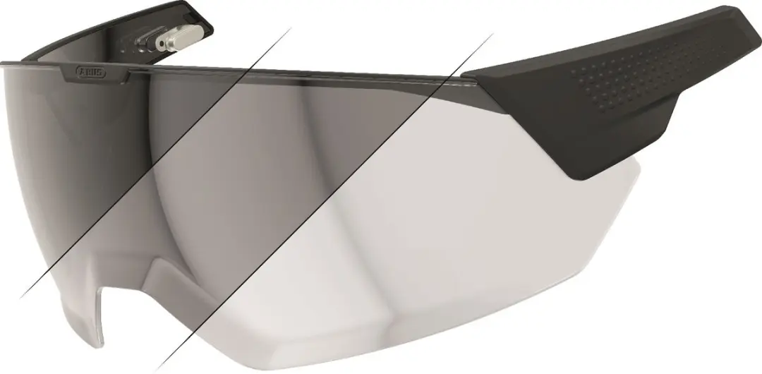 ABUS MagneticVisor voor de fietshelm HYP-E - en de varianten ACE en BL.ACE - magnetisch helmvizier beschermt tegen wind en weer - fietshelmaccessoires - maat L, photocromic