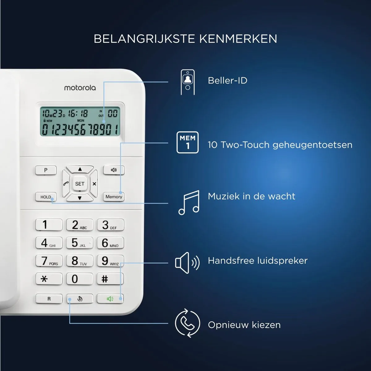 Motorola CT202 Luidspreker - Wit
