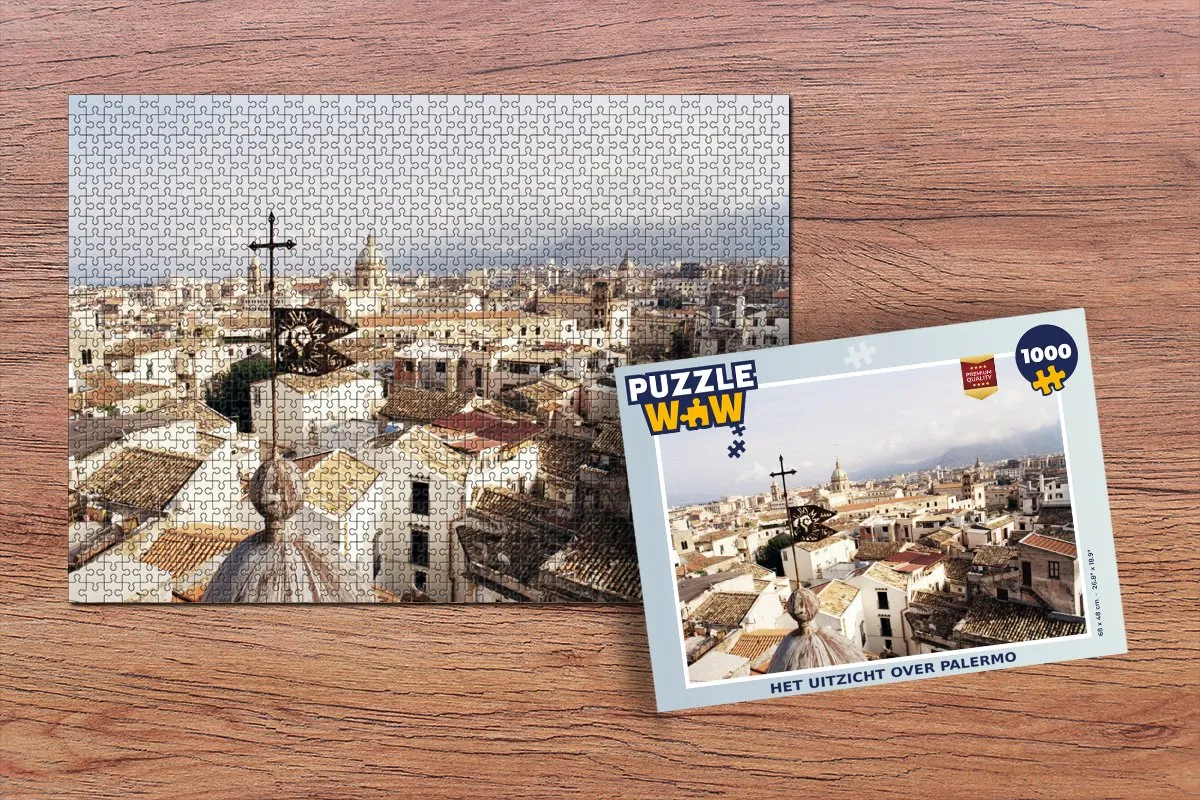 PuzzleWow Palermo Legpuzzel 1000 Stuks - Multicolor