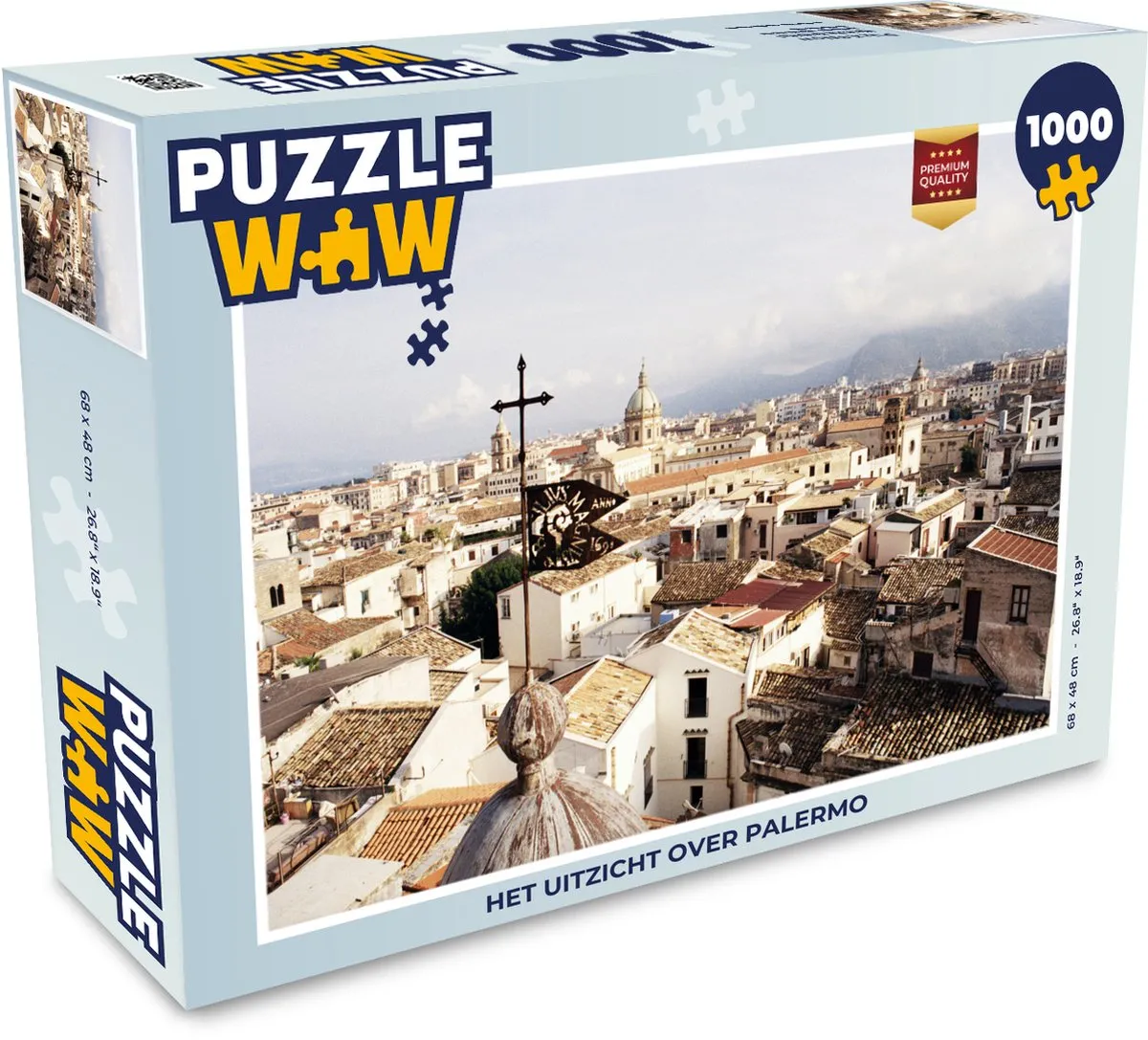 PuzzleWow Palermo Legpuzzel 1000 Stuks - Multicolor