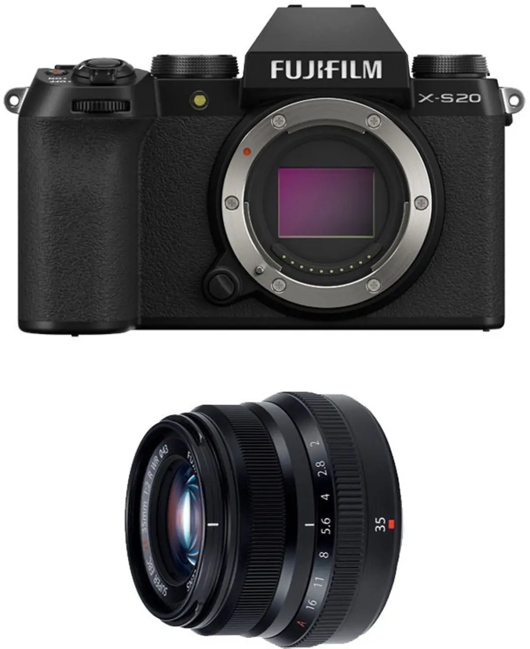 FUJIFILM X-S20 BLACK + 35mm f/2 WR