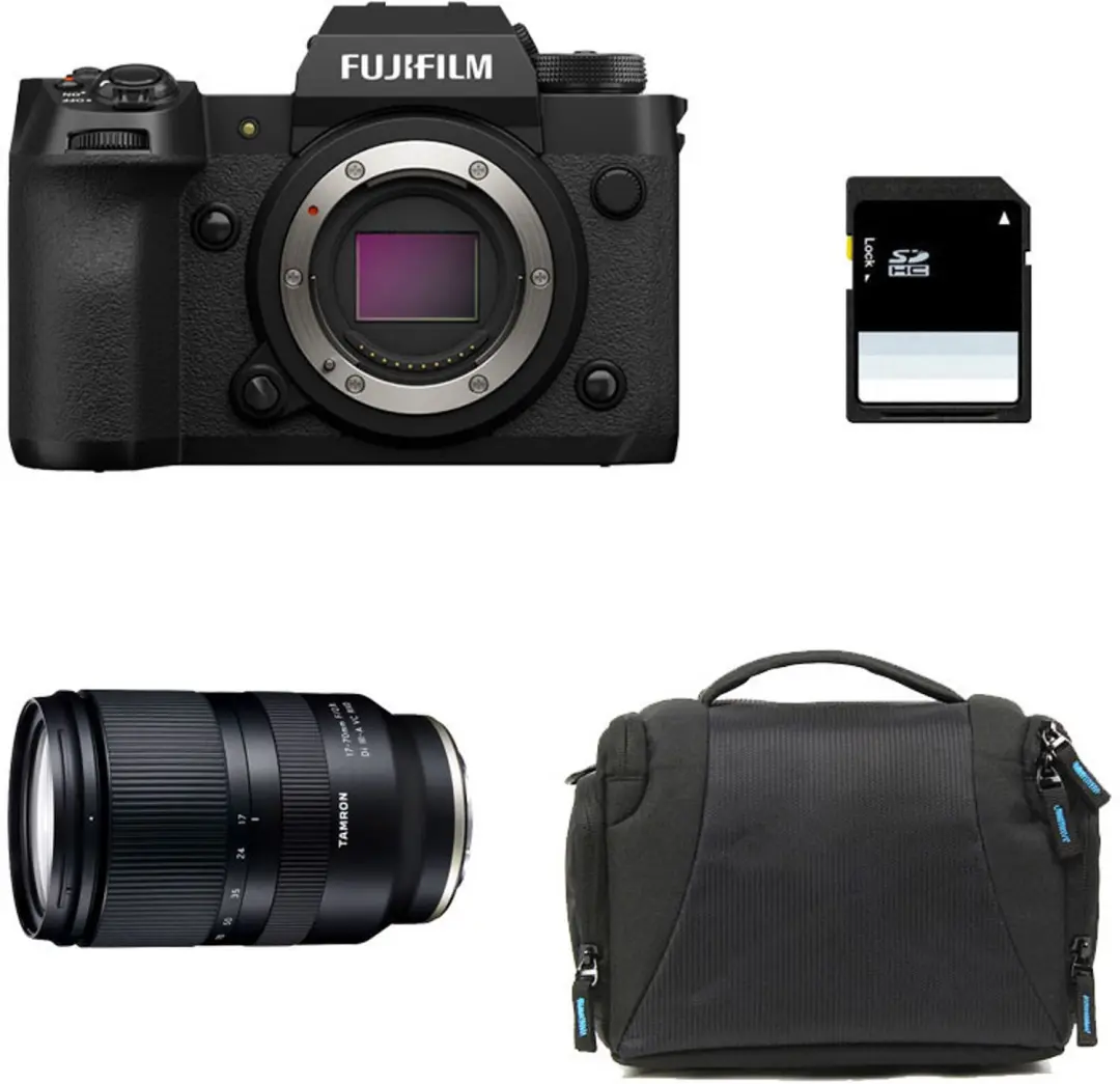 FUJIFILM X-H2 + TAMRON 17-70 + Tasche + 8 GB SD-Karte