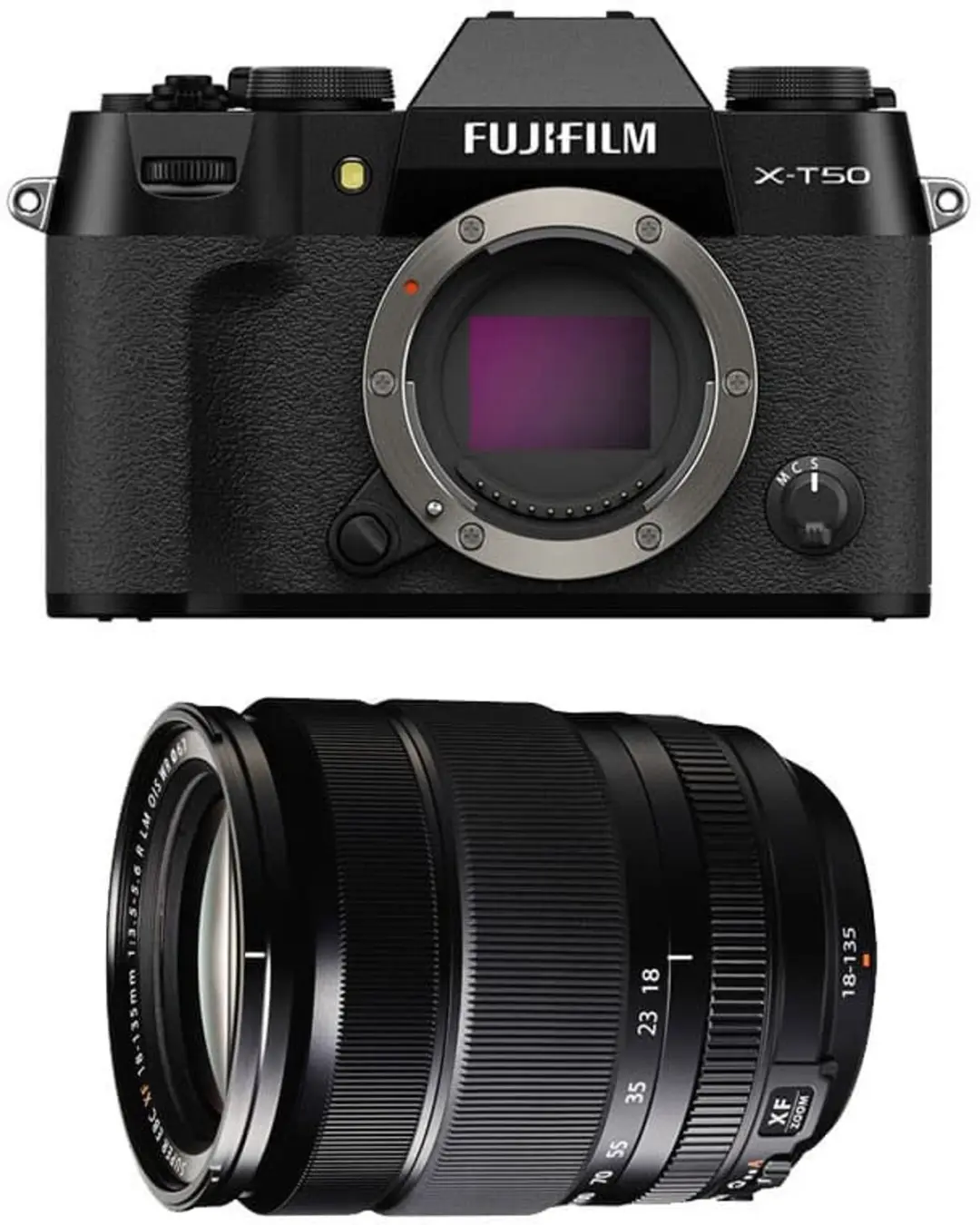 FUJIFILM X-T50 SCHWARZ + 18-135