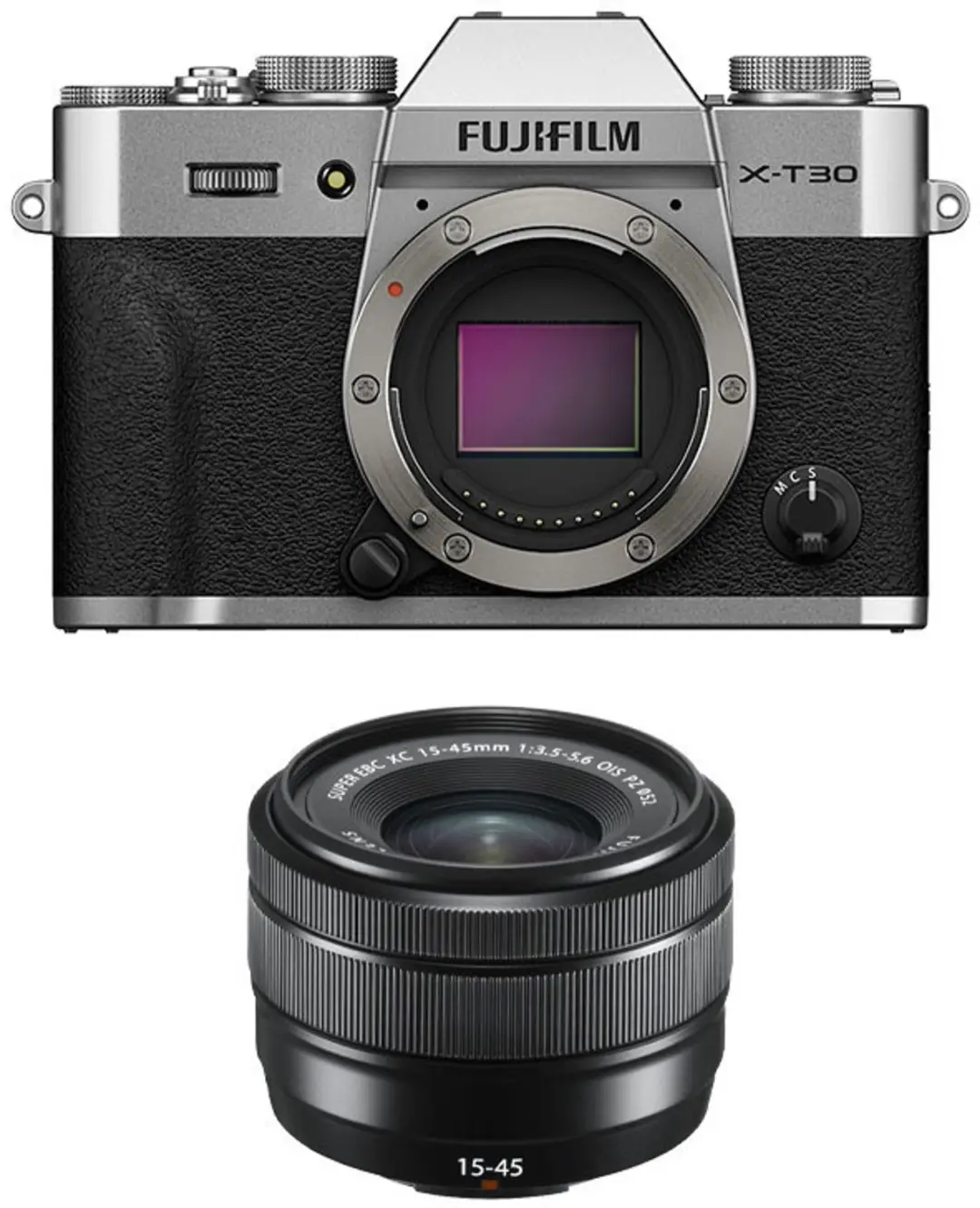 FUJIFILM X-T30 III SILBER + 15-45mm f/3.5-5.6 OIS Objektiv