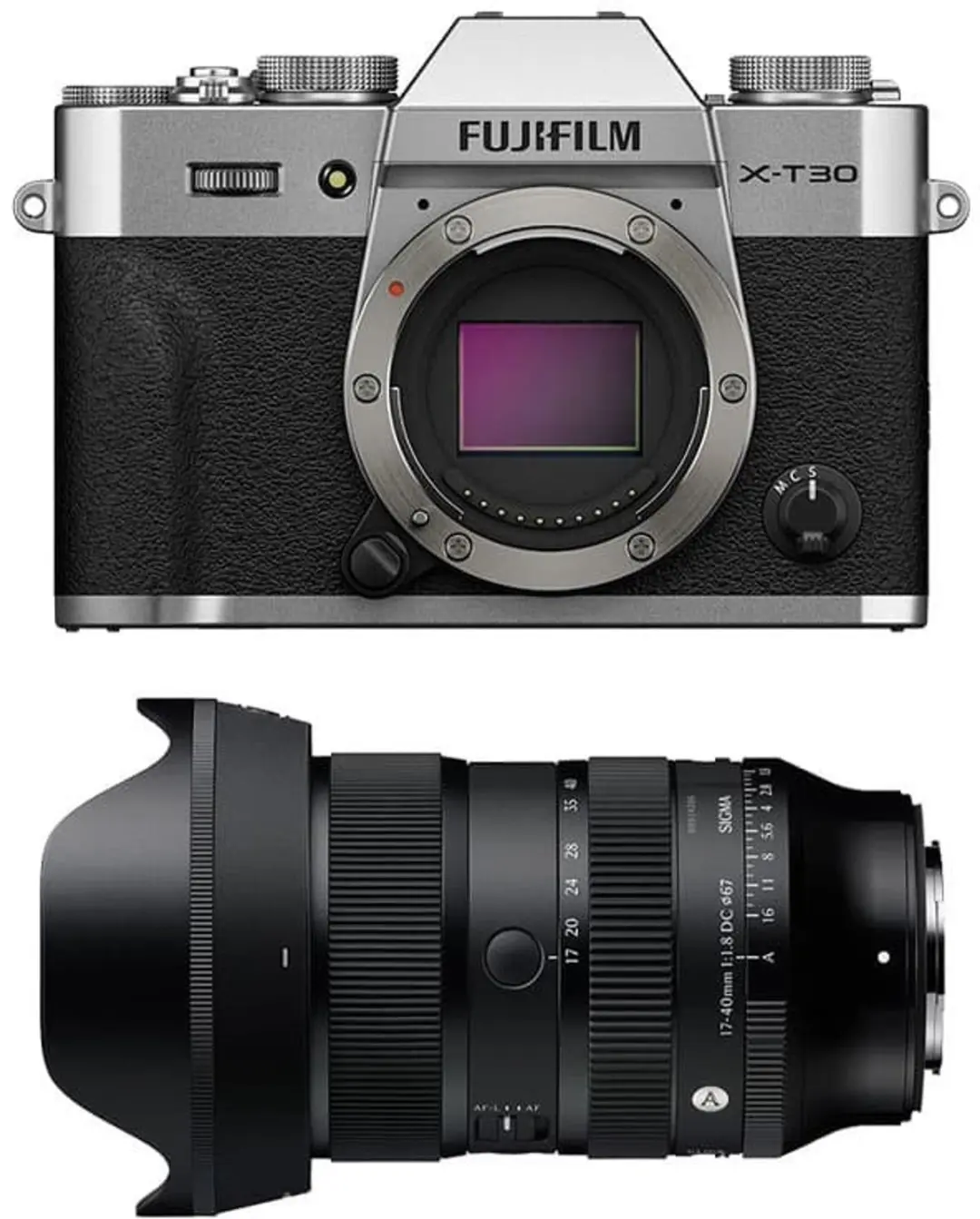 FUJIFILM X-T30 III SILBER + SIGMA 17-40 f/1.8 DC ART Objektiv