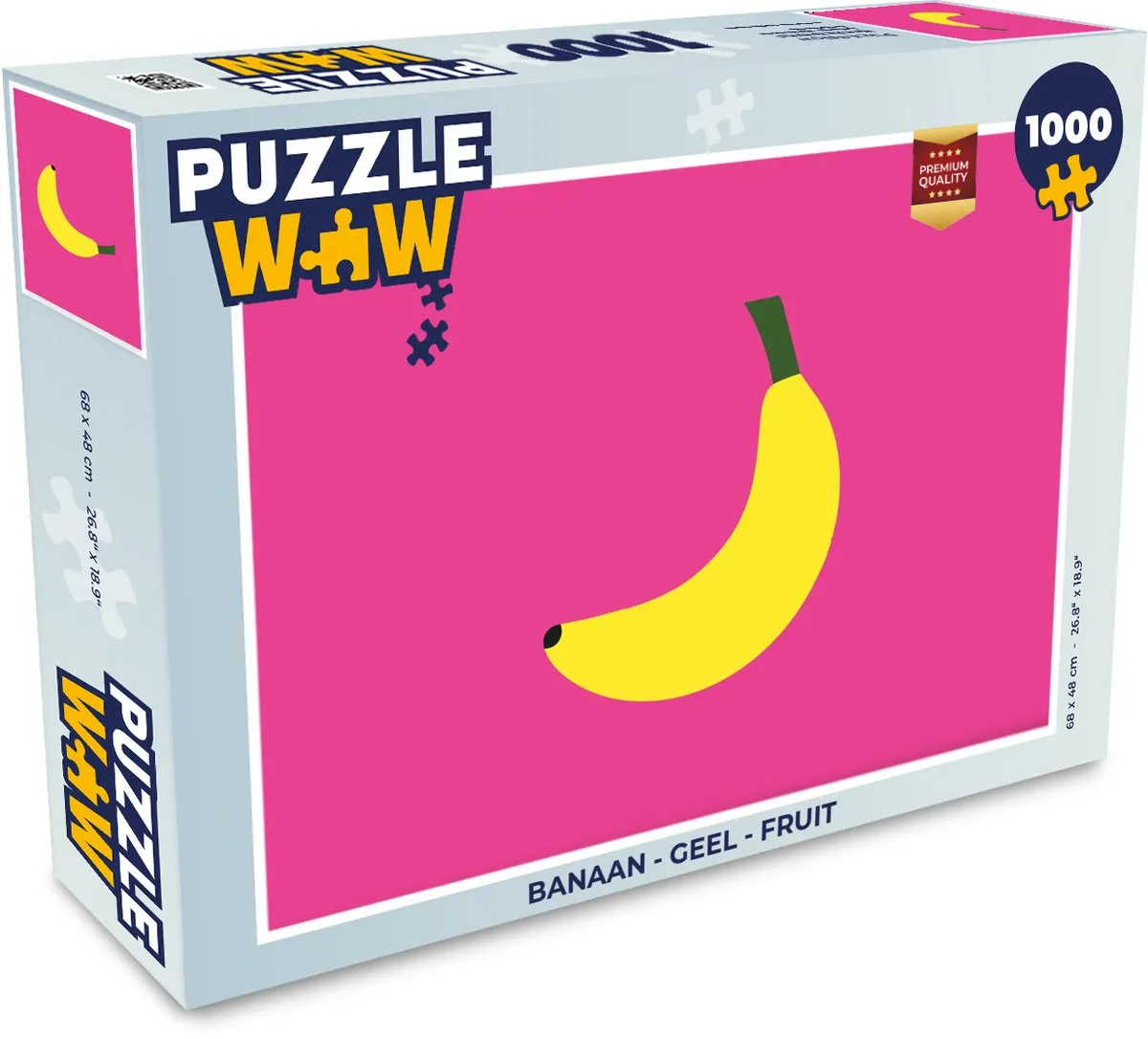 PuzzleWow Banaan Legpuzzel 1000 Stuks - Geel