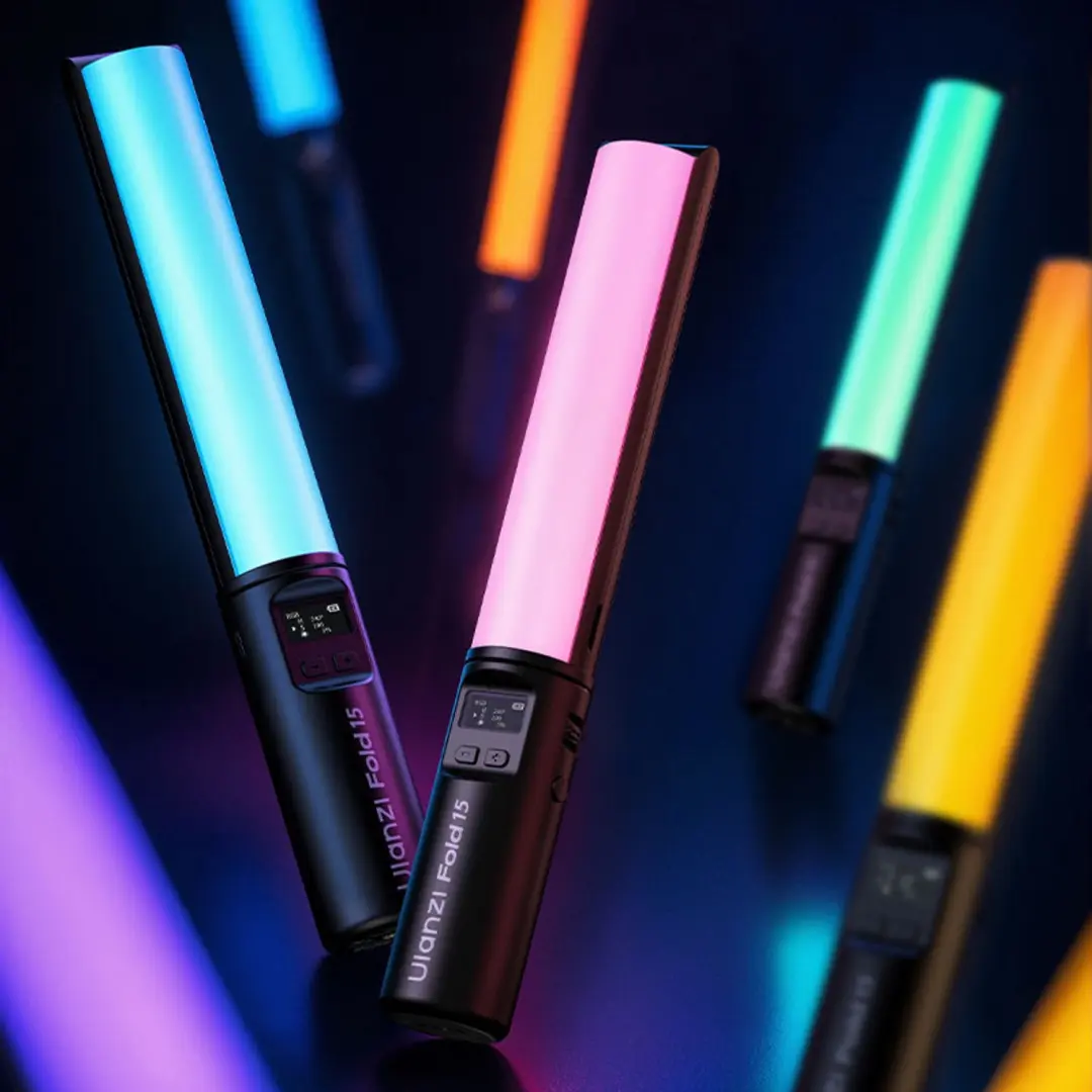 Ulanzi FOLD15 RGB Tube Light - 15W - 2500-9000K - Zwart - afbeelding 6 van 6