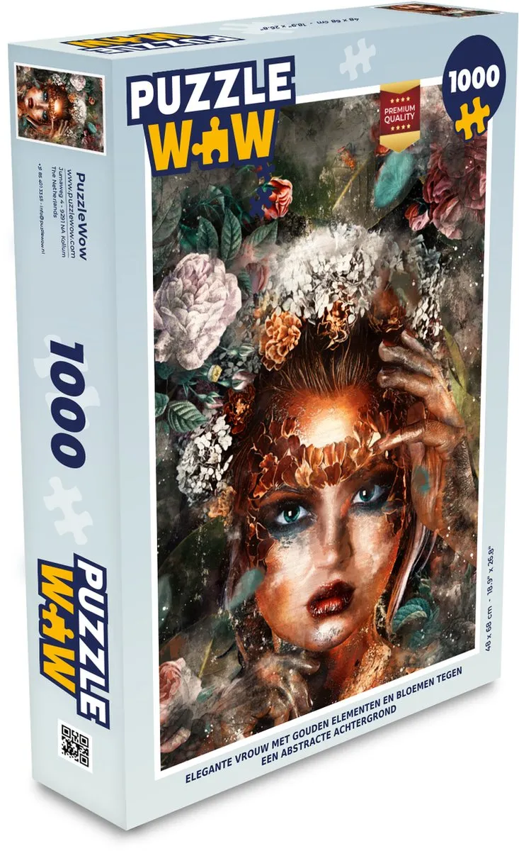 PuzzleWow Bloem Make-up Legpuzzel 1000 Stuks