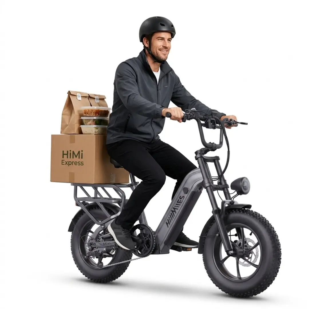 HillMiles Mile Link 1 Ebike 250W, max 25 km/u, 48V 18Ah batterij, 16×4" brede b