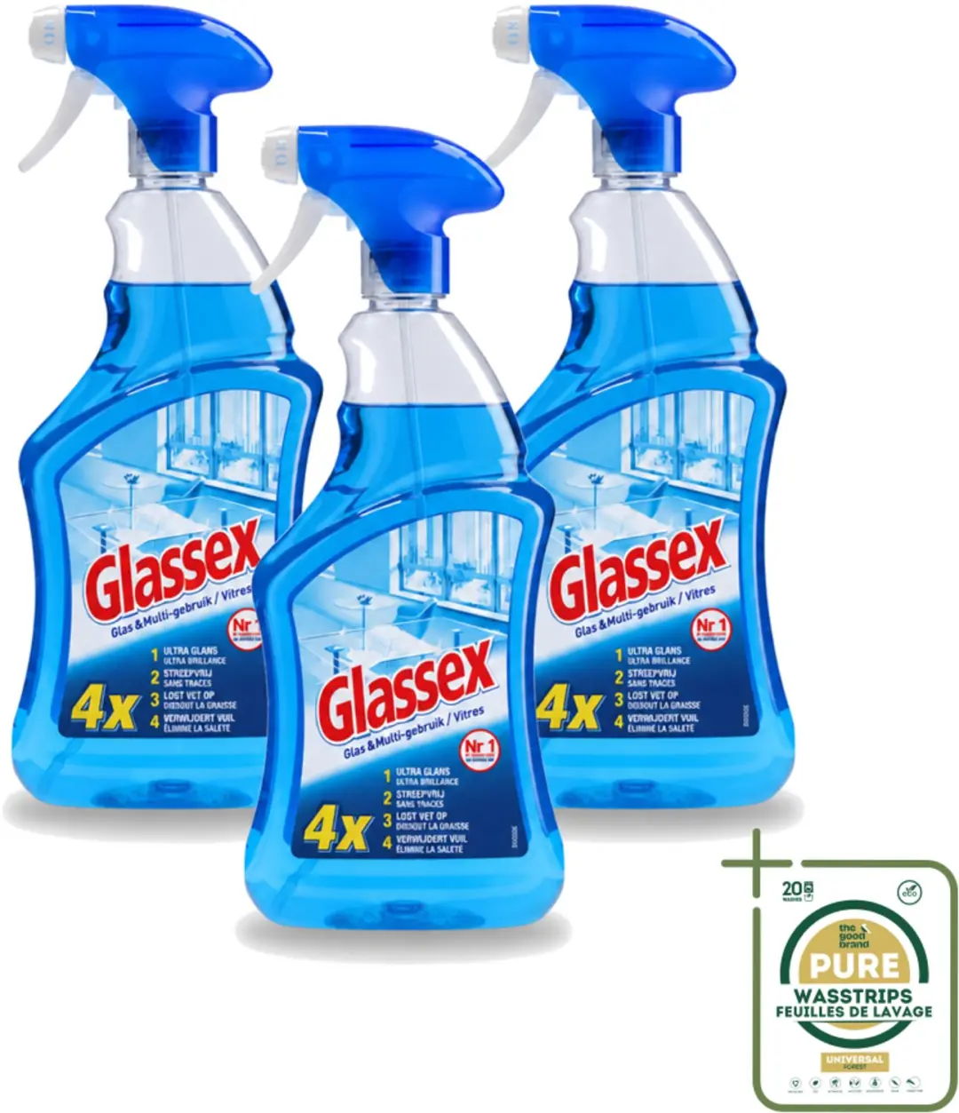 3 x Glassex