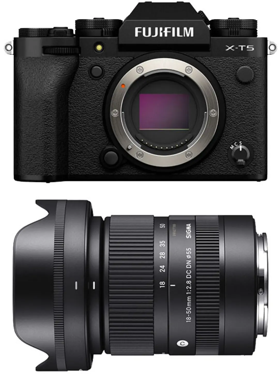 FUJIFILM X-T5 SCHWARZ + SIGMA 18-50