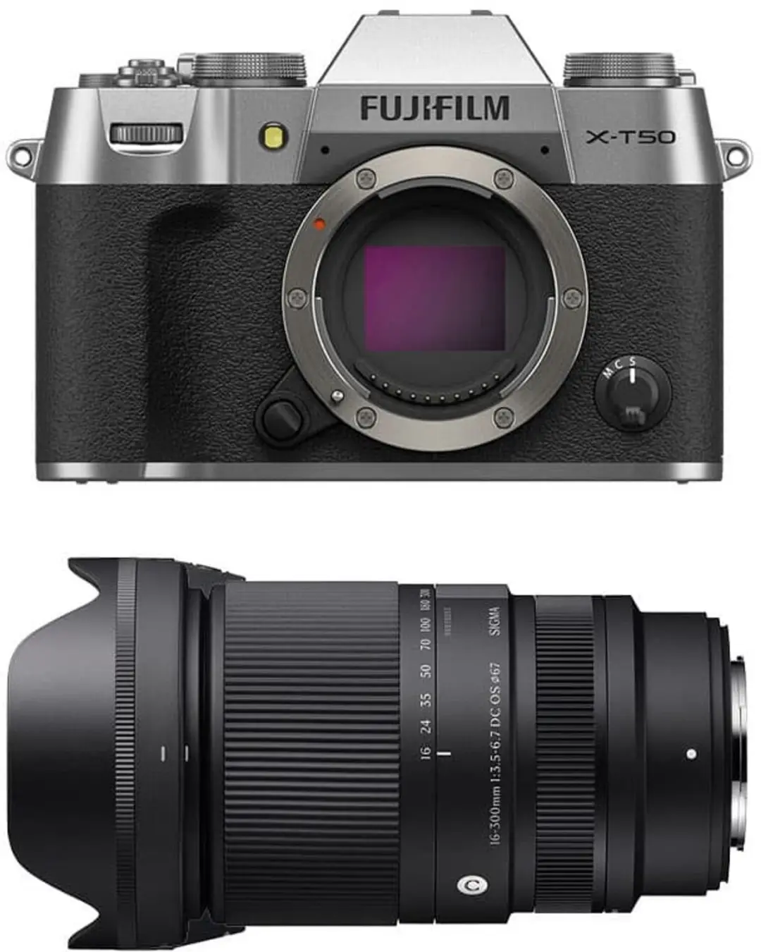 FUJIFILM X-T50 Silber + SIGMA 17-40mm f/1.8 DC Art Objektiv