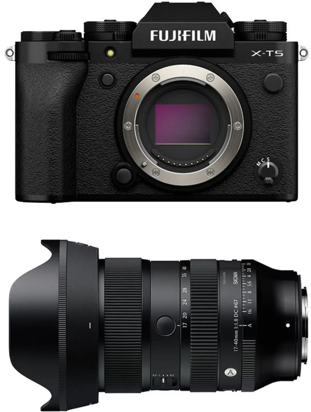 FUJIFILM X-T5 Schwarz + SIGMA 17-40mm f/1.8 DC Art Objektiv