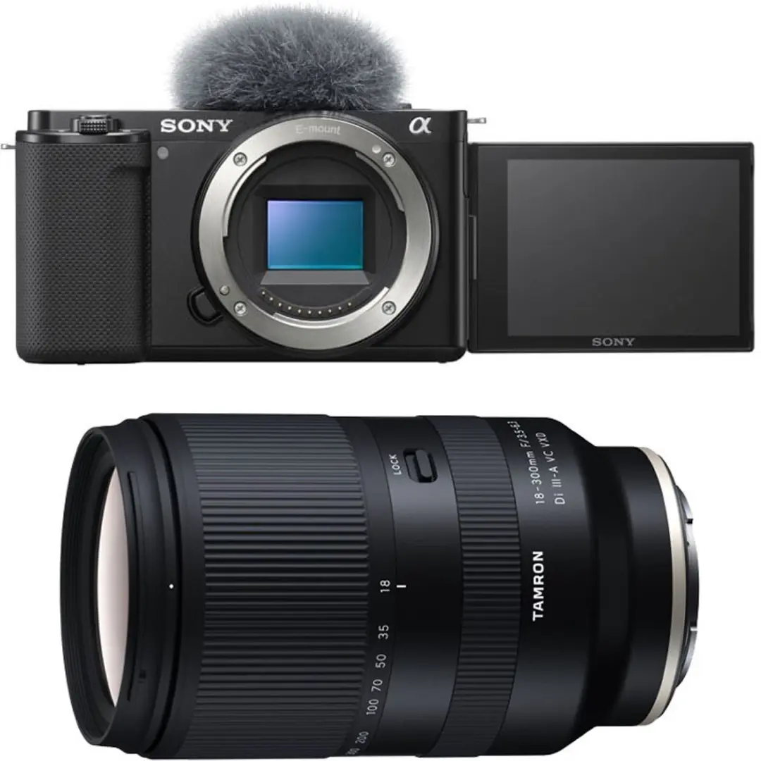 SONY ALPHA ZV-E10 SCHWARZ + TAMRON 18-300 VC SCHWARZ