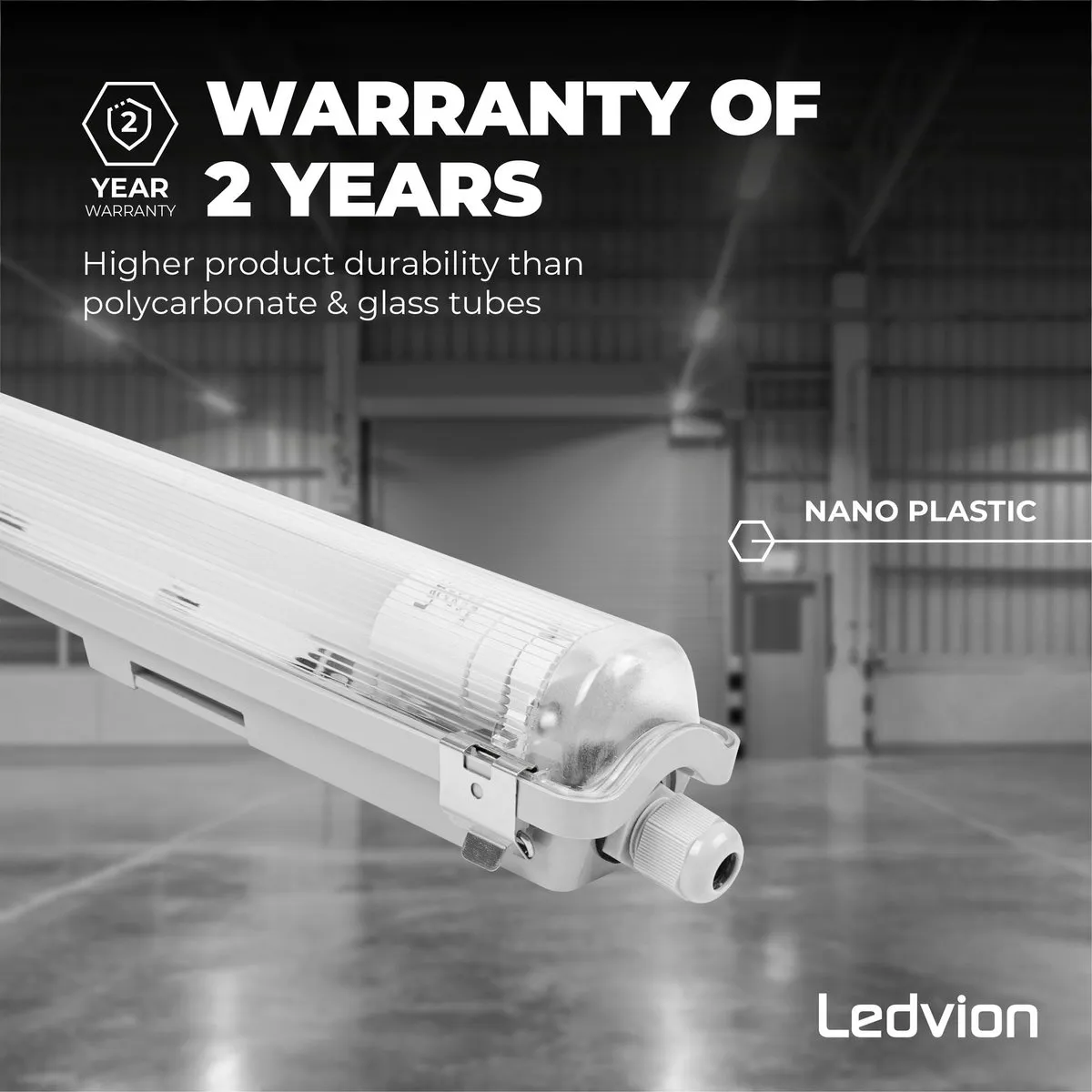 Ledvion LED TL Armatuur 120cm 12W 6500K - Grijs - afbeelding 4 van 6