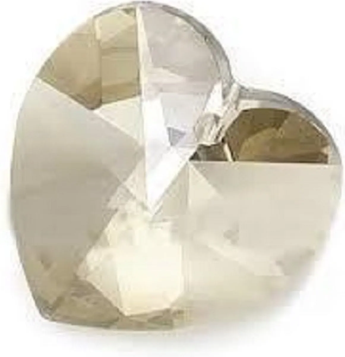 Swarovski Elements Hart 18x18mm Crystal Silver Shade
