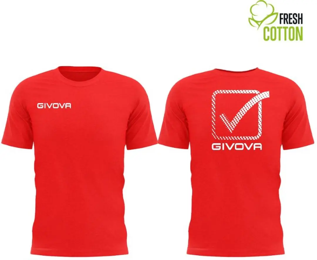 Givova Cubo T-shirt - XL - Rood - afbeelding 4 van 5