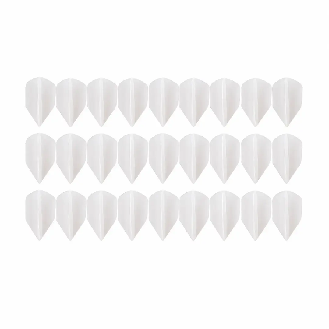 Transparant wit dart flights k flex flights set unisex 27 stuks geïntegreerde shaft flight wings 2BA standaard vorm kunststof POM