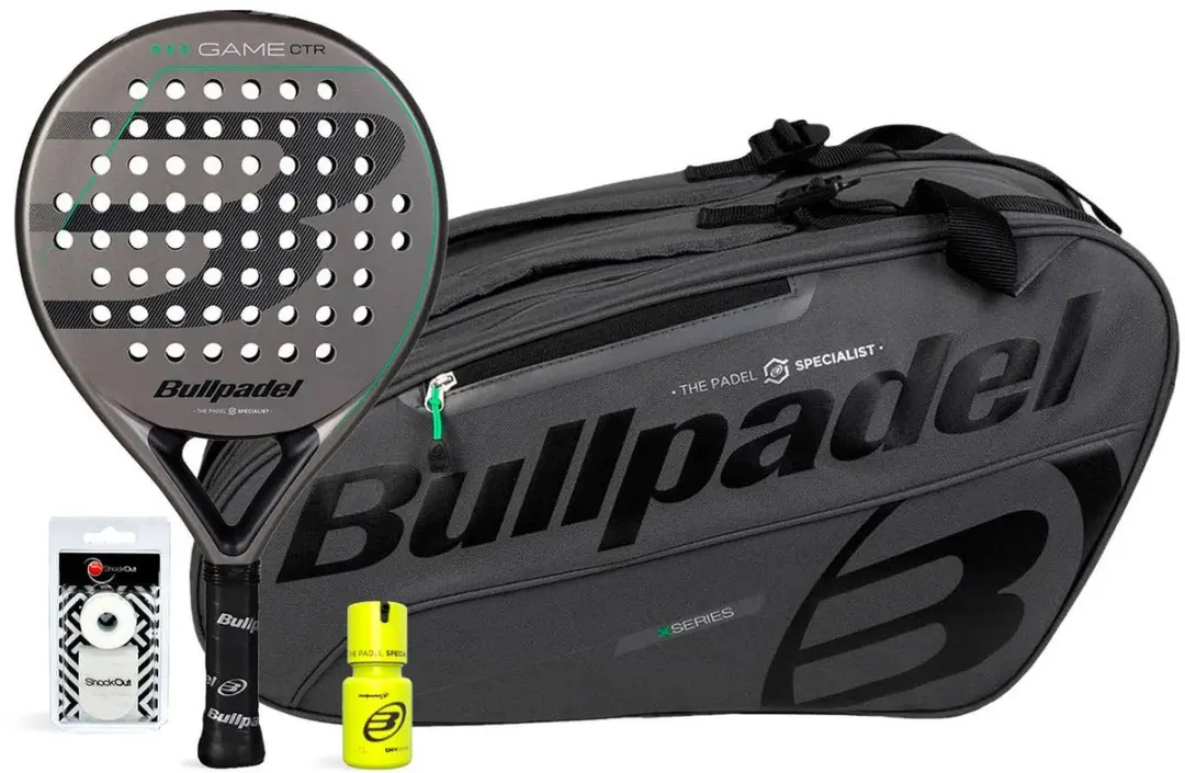 Pack Bullpdel Game Ctr Grey Padelbag Grey Dry Grip