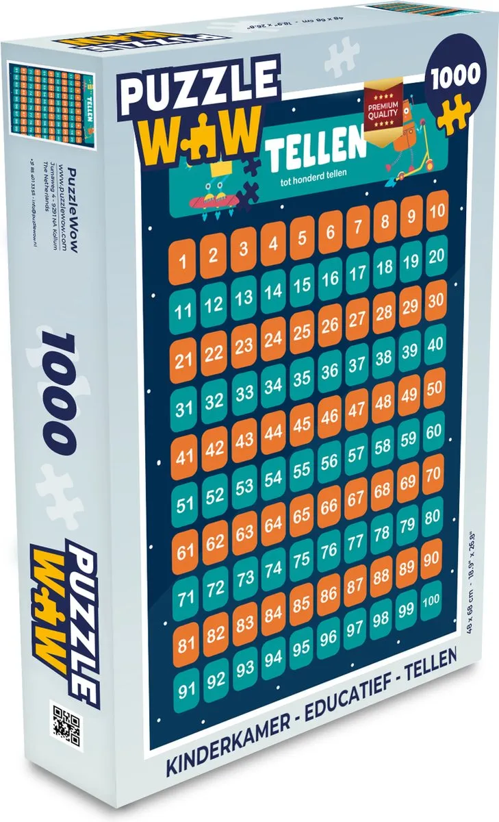 PuzzleWow 1000 Stuks Legpuzzel