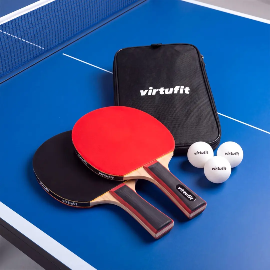 VirtuFit Tafeltennisset Pro - 2 Batjes 5 Ballen - afbeelding 5 van 6