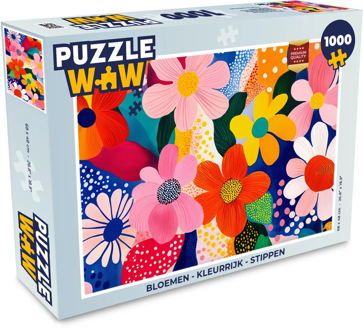 PuzzleWow Bloemen Legpuzzel 1000 Stuks