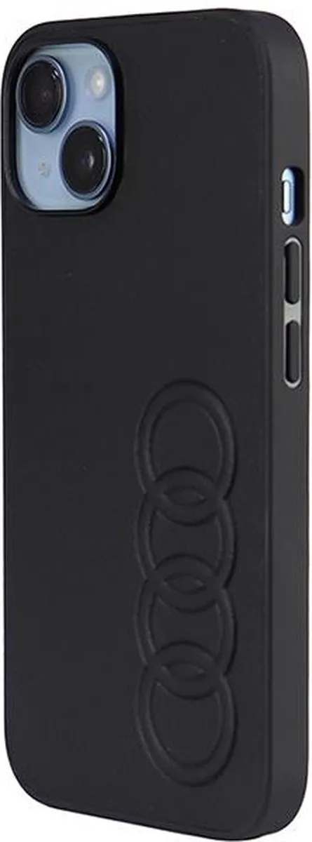 Audi Synthetic Leather Back Case - iPhone 14 - Zwart