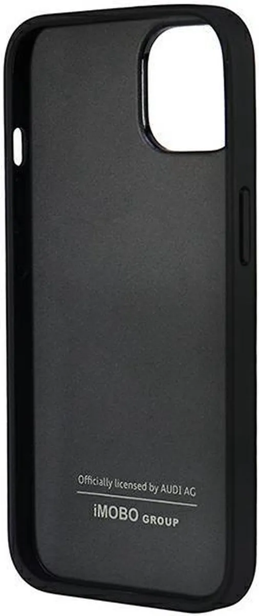 Audi Synthetic Leather Back Case - iPhone 14 - Zwart - afbeelding 6 van 6