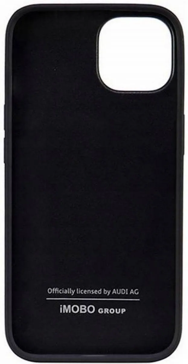 Audi Synthetic Leather Back Case - iPhone 14 - Zwart