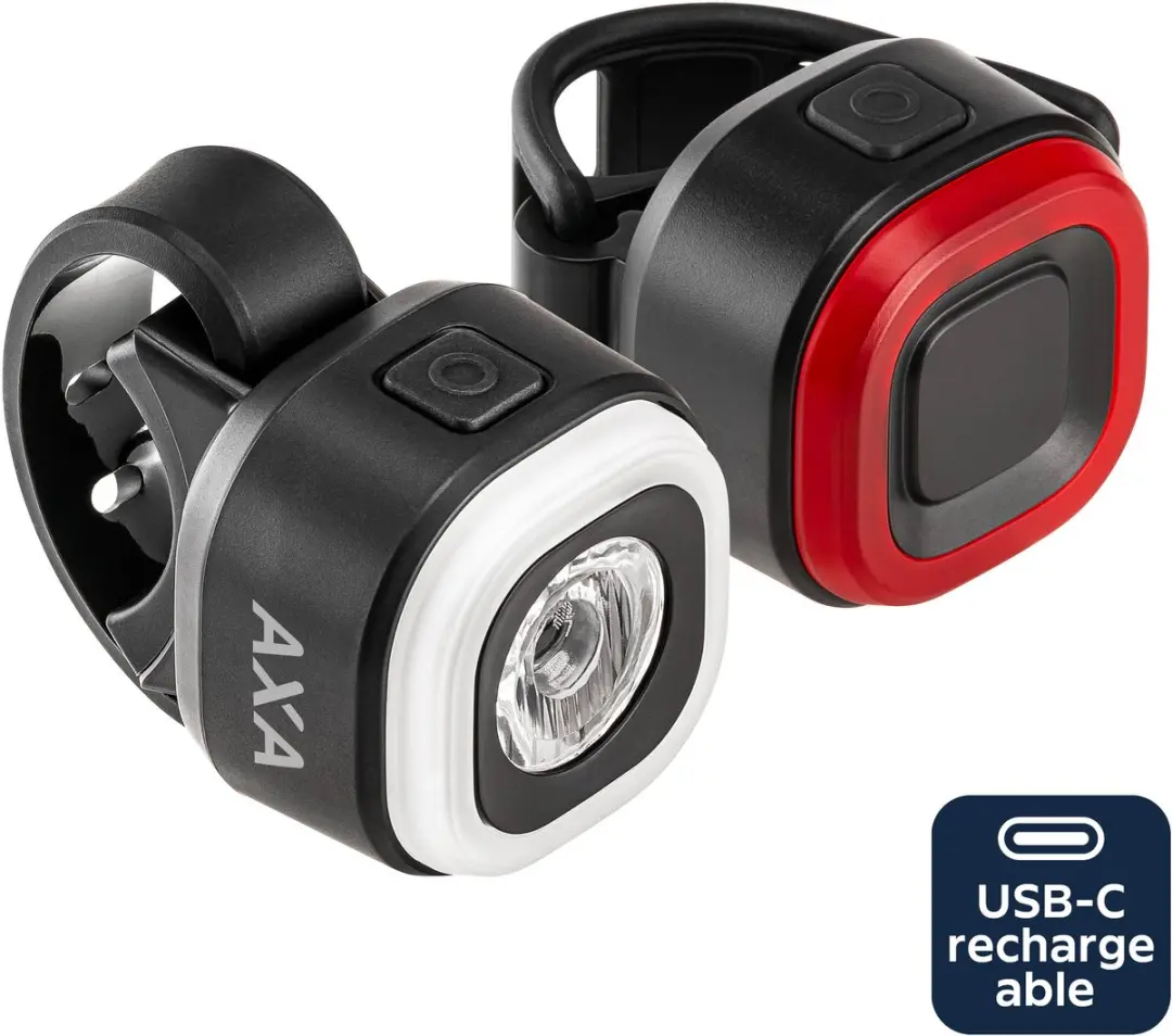 AXA On USB Fietsverlichting Set