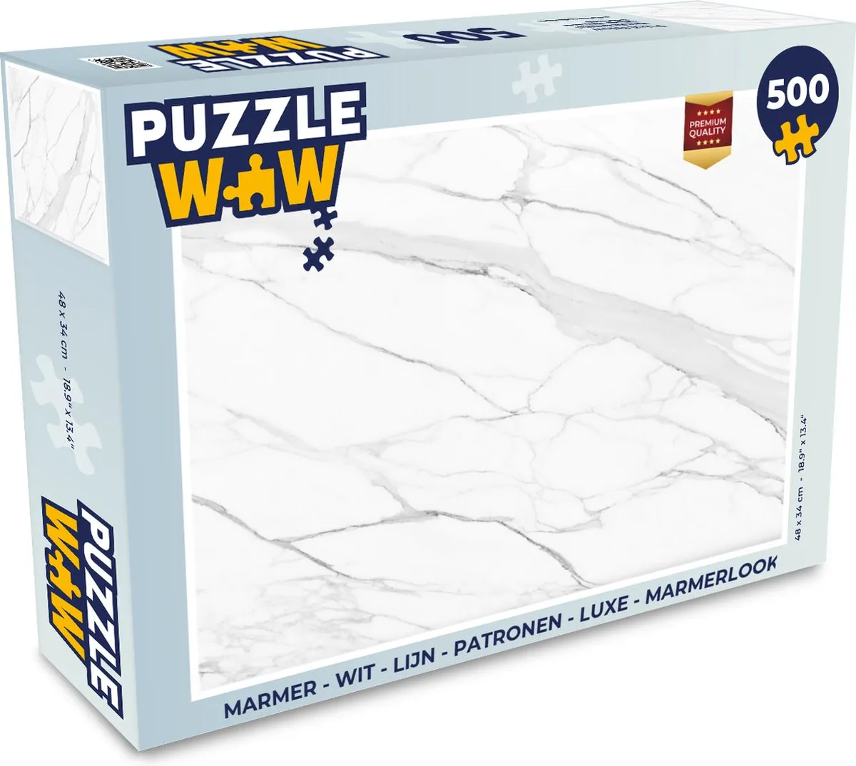 PuzzleWow Marmerlook Legpuzzel 500 Stuks