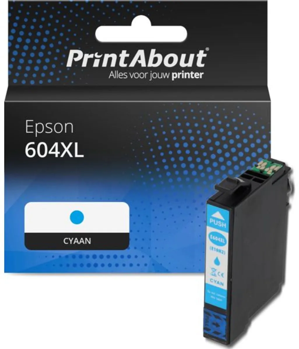 PrintAbout Inktcartridge 604XL Cyaan