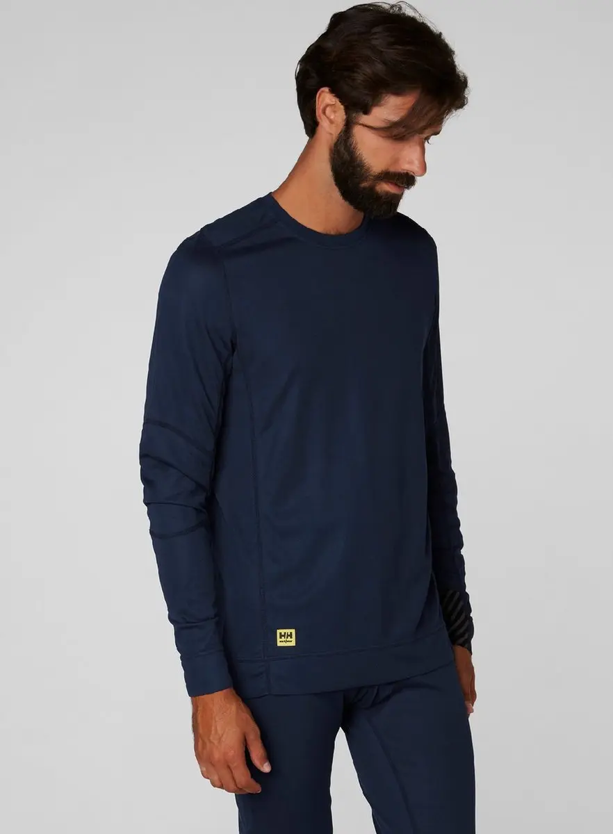 Helly Hansen Lifa Crewneck 75105 - Marine Blauw L - afbeelding 2 van 4