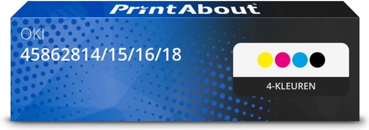 PrintAbout Toner 45862814/15/16/18 4-Kleuren Multipack