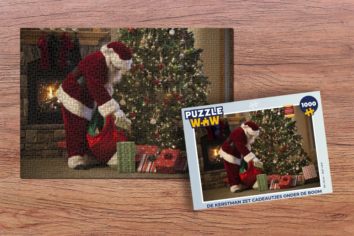 PuzzleWow Kerstcadeau Legpuzzel 1000 Stuks - Multicolor