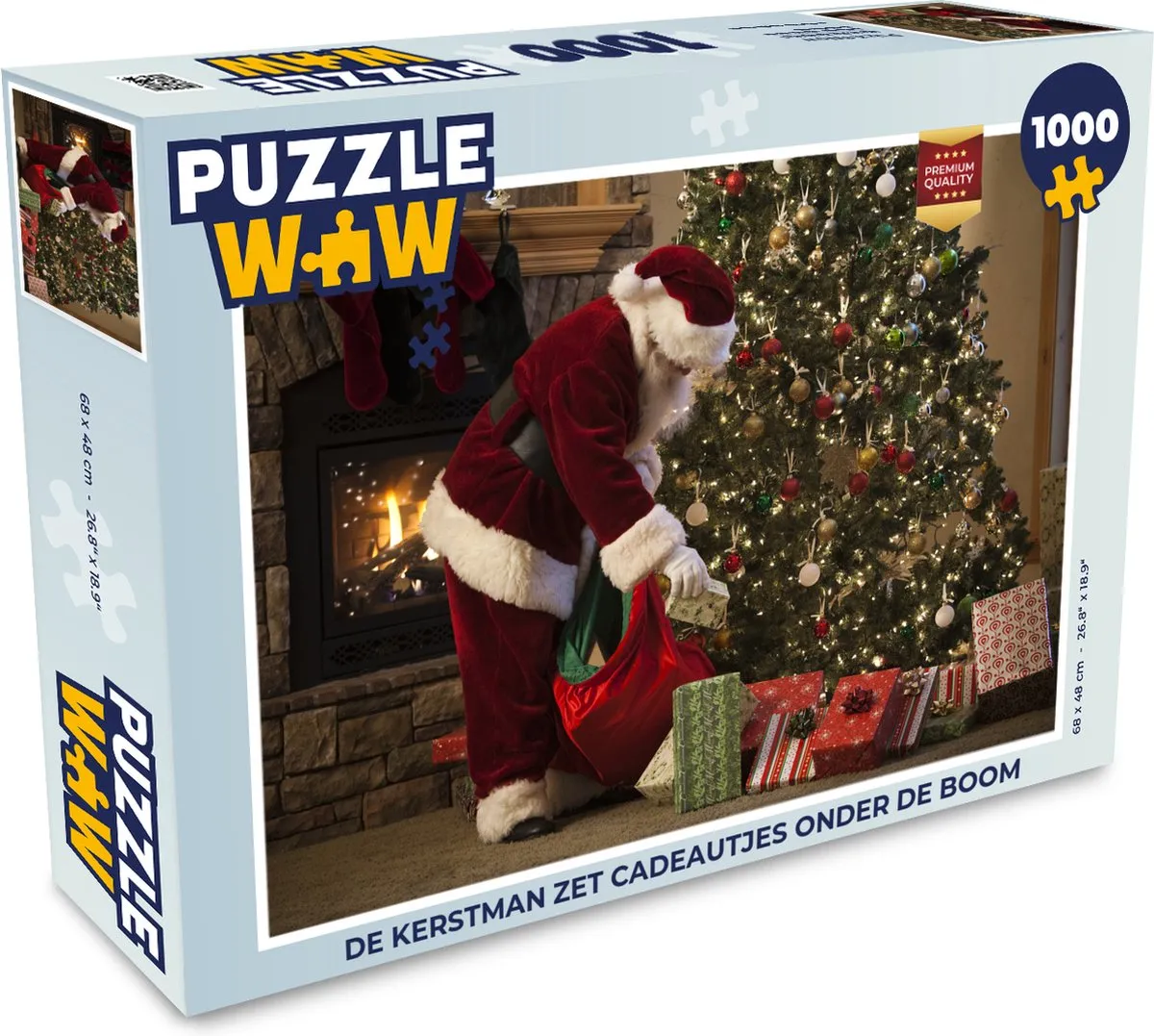 PuzzleWow Kerstcadeau Legpuzzel 1000 Stuks