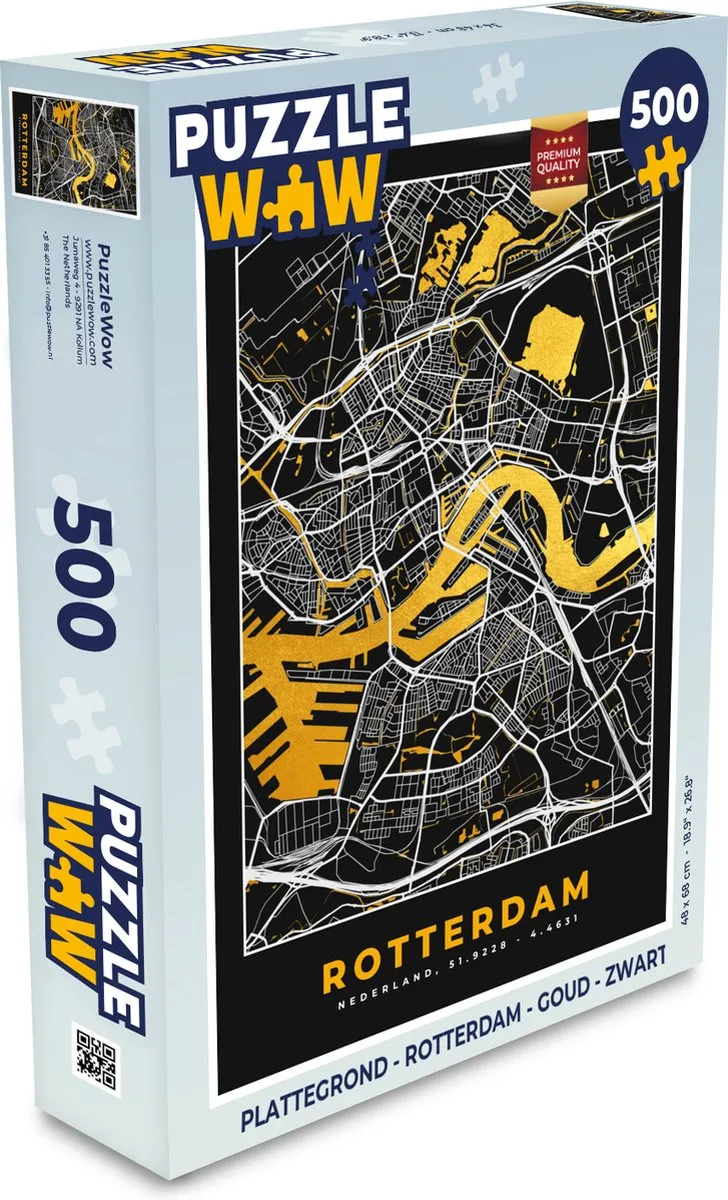 PuzzleWow Rotterdam Legpuzzel 500 Stuks